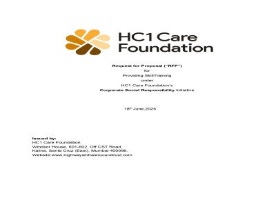 Apply Now! HC1 Care Foundation’s CSR-Funded Skill Development Project in Ayodhya, U.P.